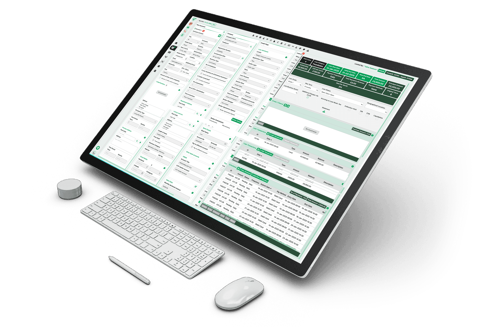 CubeFunder Loan Management Dashboard on Laptop – Custom Fintech Software by AtomBits CubeFunder Loan Management Dashboard on Laptop – Custom Fintech Software by AtomBits